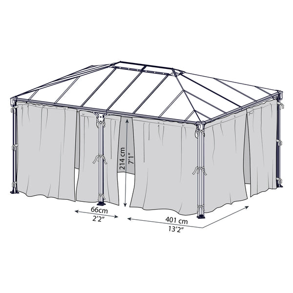 Nettsett for Martinique 5000- og Milano 4300-paviljonger
