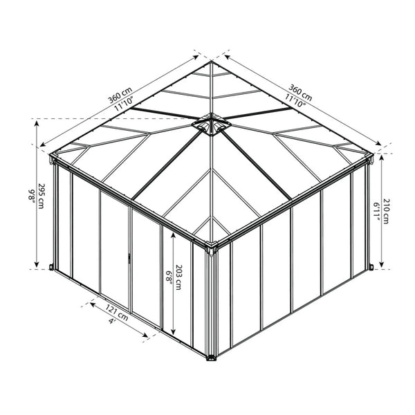 Innkledningssett for Canopia Palermo 3600 – 12 ft. x 12 ft.