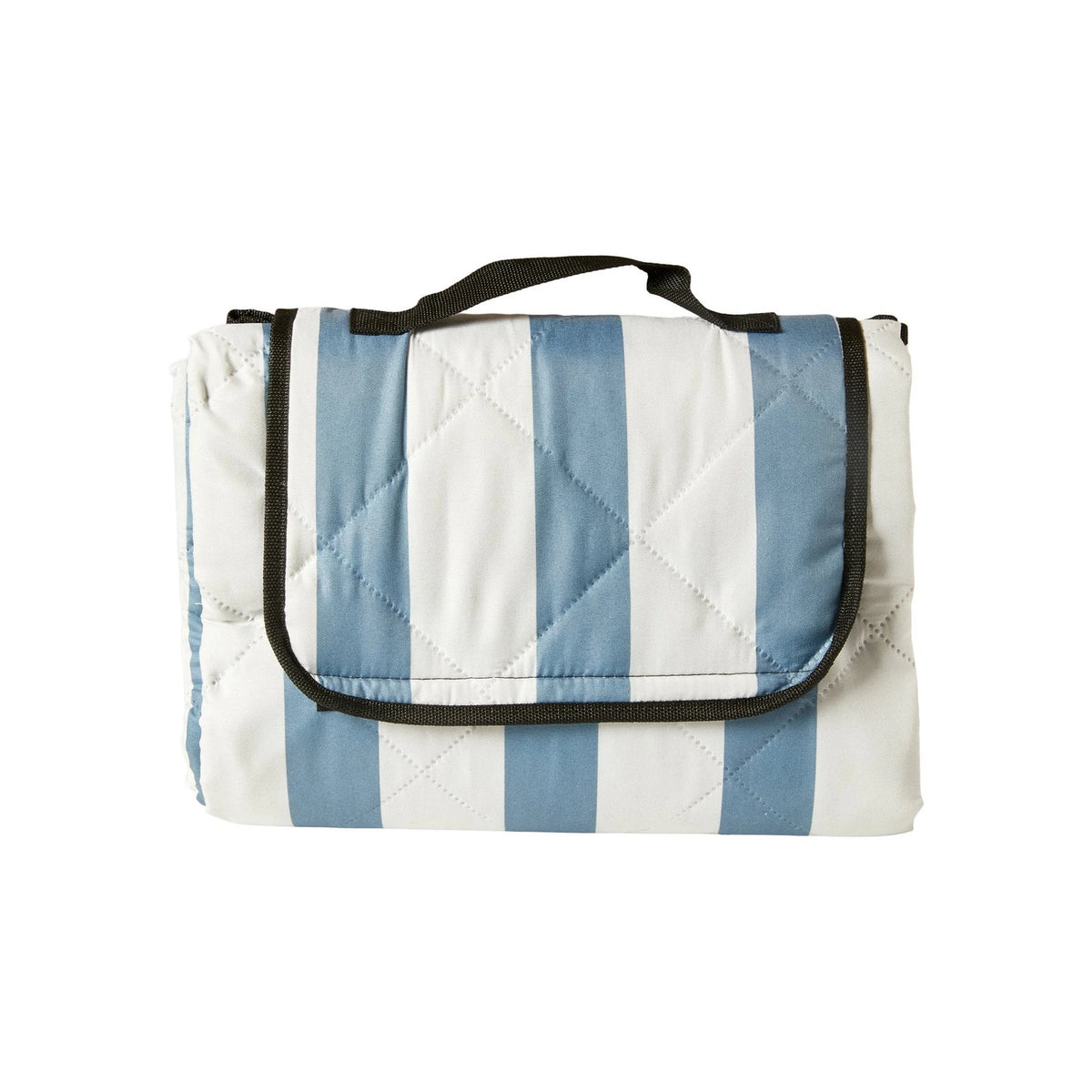 Picnic Blanket 150 x 200 cm - Blue/White