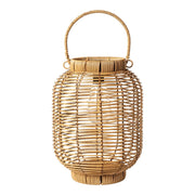 Solar Lantern with Bulb Ø22 x H30 cm - Light Brown
