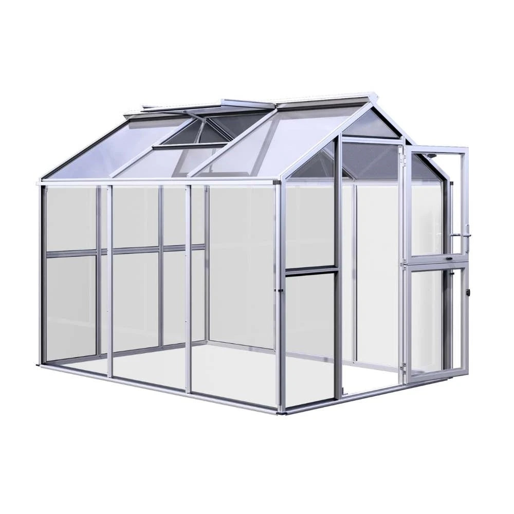 Drivhus Galant III, 4 mm glass + polykarbonat, blank