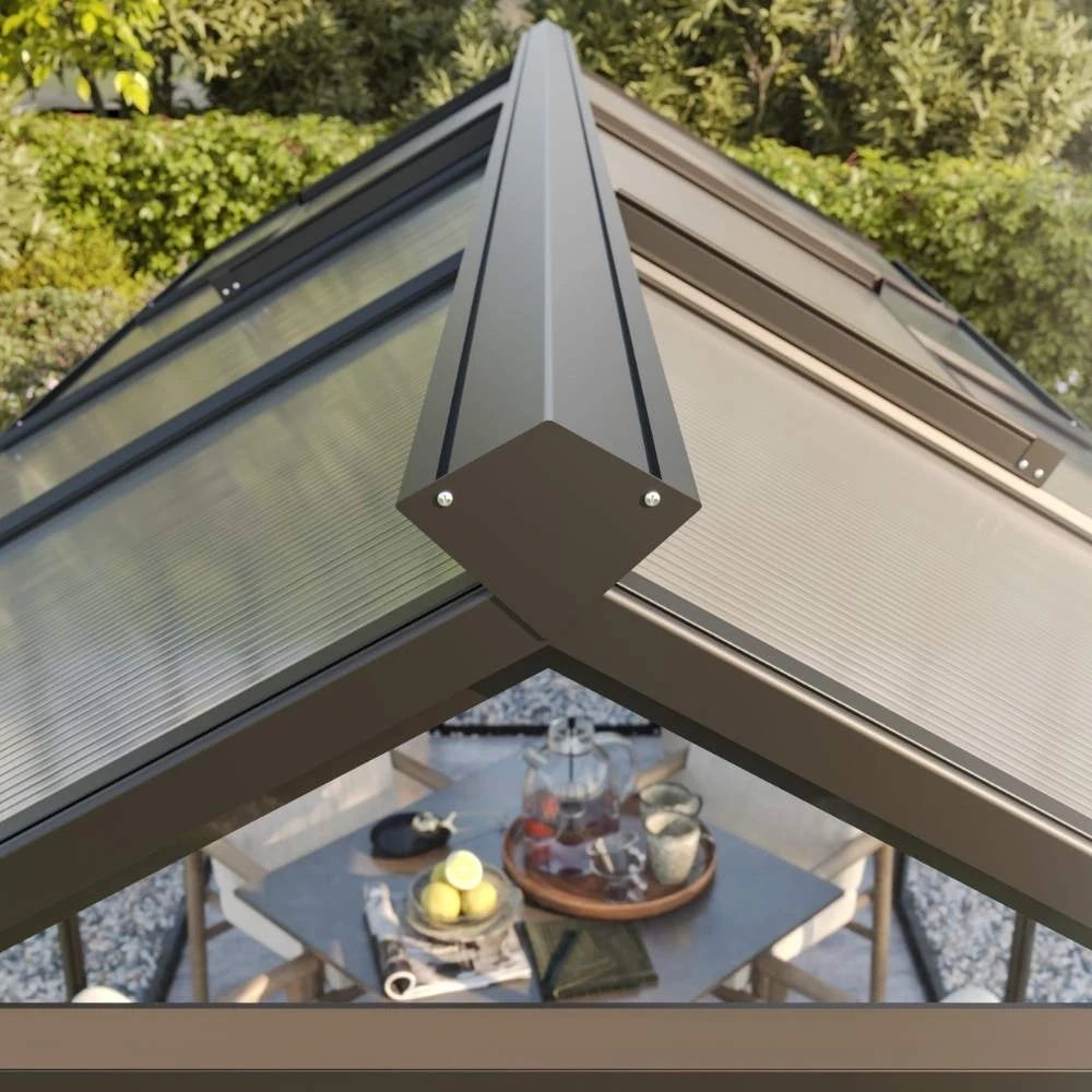 Greenhouse Galant IV, only polycarbonate, fir green