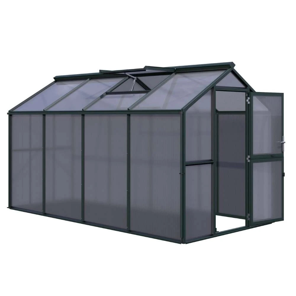 Greenhouse Galant IV, only polycarbonate, fir green