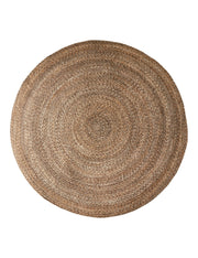 Hand-Woven PET Rug Ø90 cm - Brown