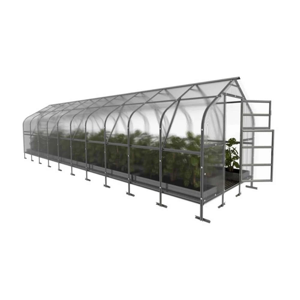 KLASIKA Drop-drivhus 2,5 x 10 m (25 m2)