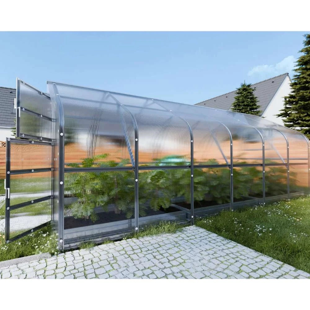 KLASIKA Drop-drivhus 2,5 x 6 m (15 m2)