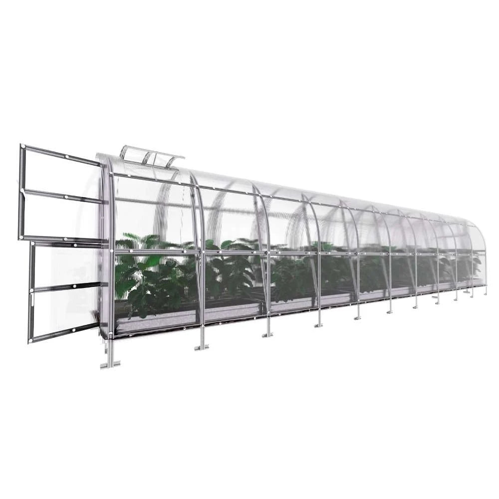 KLASIKA SLIM-drivhus 2 x 10 m (20 m2)