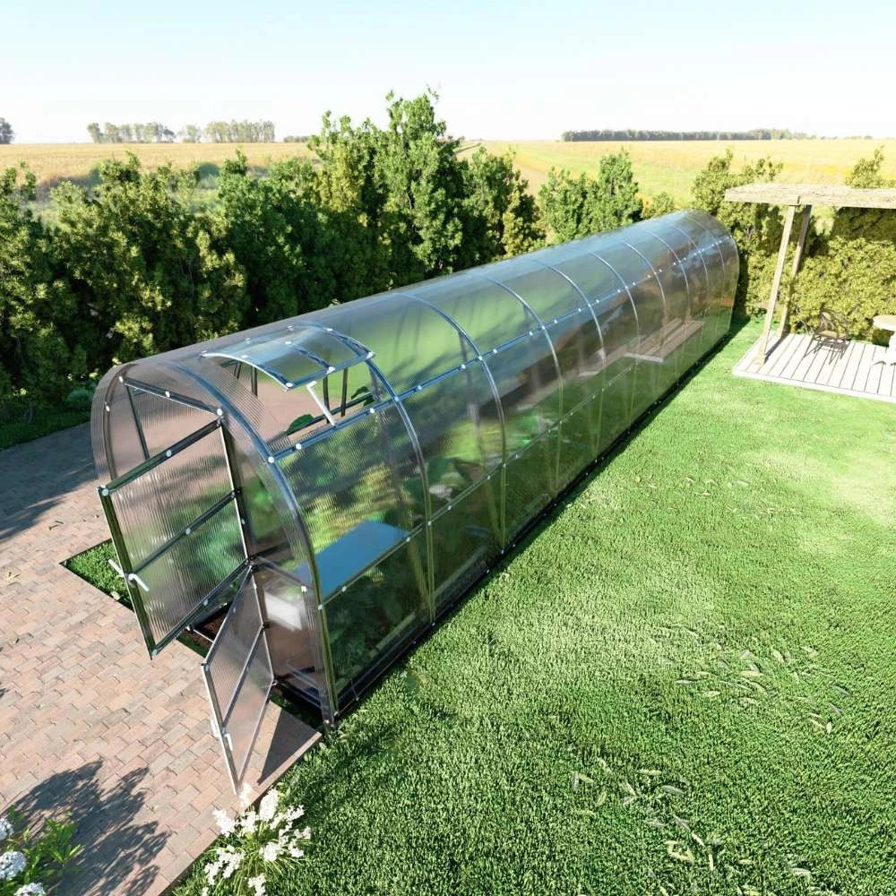 KLASIKA SLIM-drivhus 2 x 10 m (20 m2)