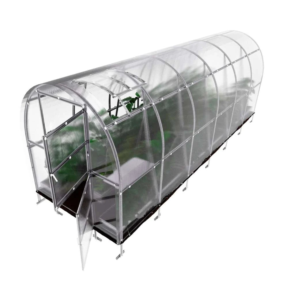 KLASIKA SLIM-drivhus 2 x 6 m (12 m2)