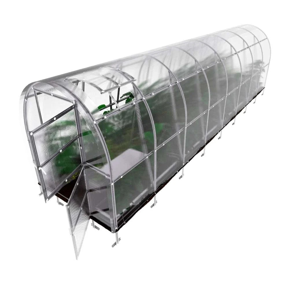 KLASIKA SLIM-drivhus 2 x 8 m (16 m2)
