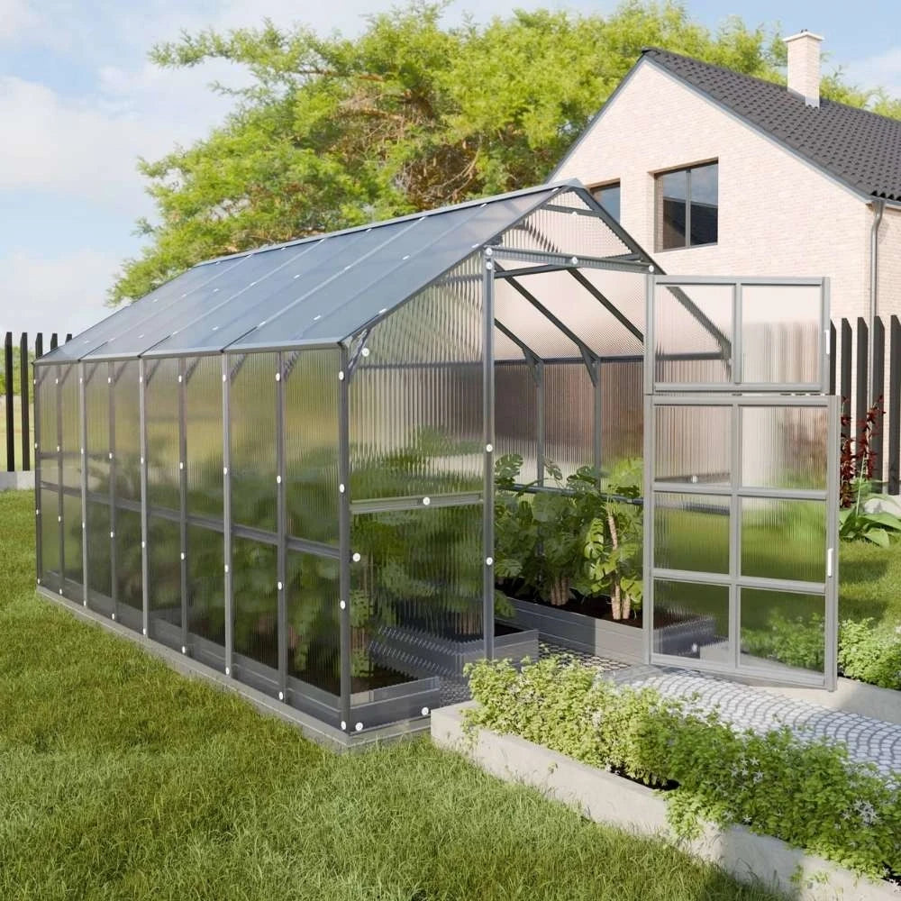 KLASIKA House-drivhus 2,35 x 4,12 m (9,68 m2)