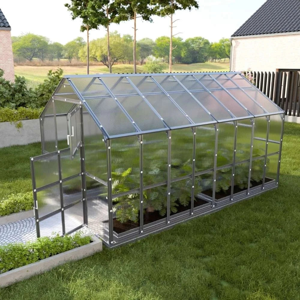 KLASIKA House-drivhus 2,35 x 4,12 m (9,68 m2)