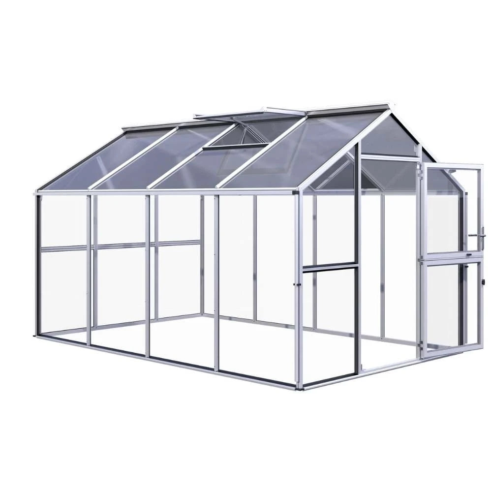 Drivhus Novum IV, kun polykarbonat, blank