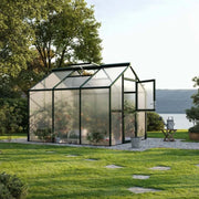 Drivhus Novum III, kun polykarbonat, grangrønn