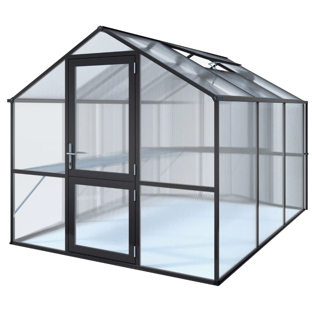 Rose III antrasittgrått drivhus KGT – elegant design