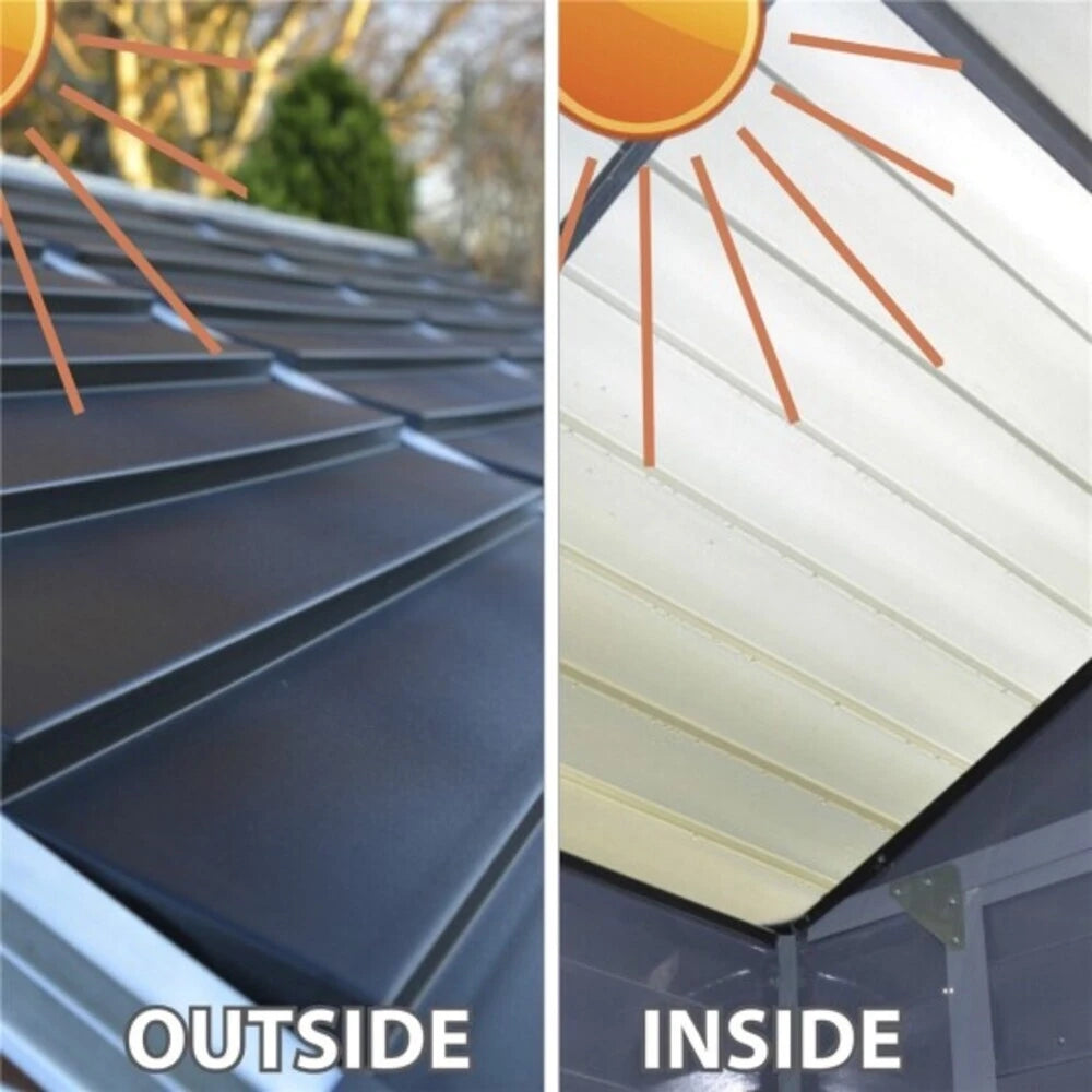 Skylight-skur 6 ft. × 5 ft. – midnattsgrå